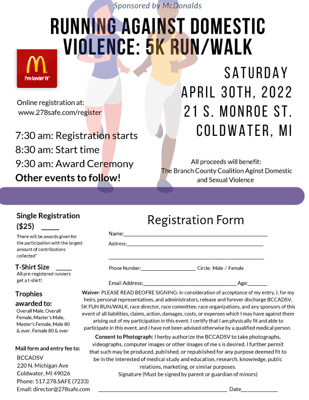 8 Mile, 5K, 5K - MI Apr 2023 Run or Walk