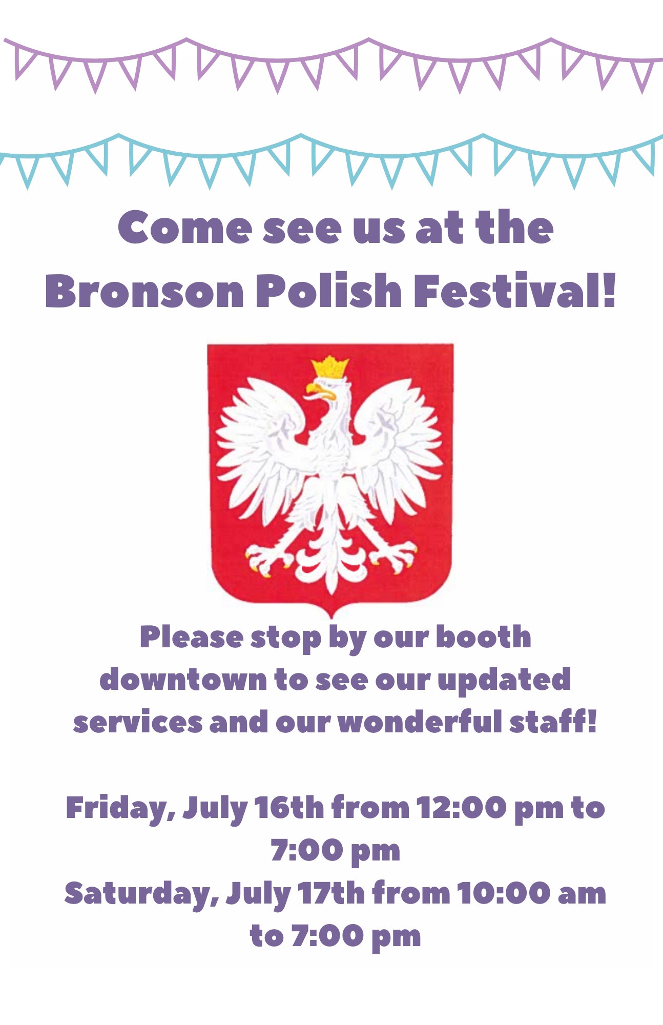 51st Bronson Polish Festival (517) 278SAFE BCCADSV